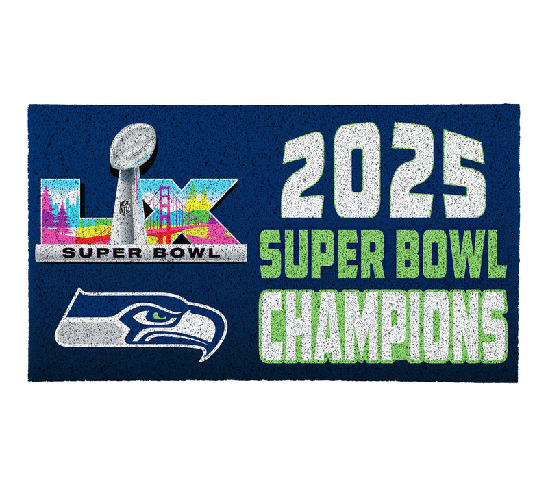 Evergreen Seattle Seahawks Superbowl 60 Color Turf Doormat — View 2
