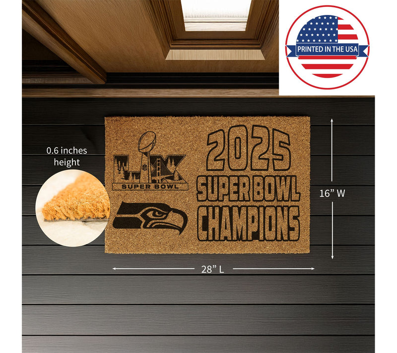 Evergreen Seatt le Seahawks Sup erbowl 60 Singl e Color Doormat — View 3