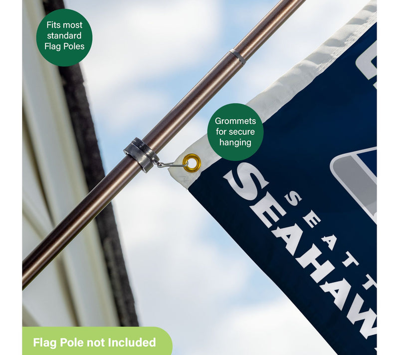 Evergreen Seattle Seahawks Superbowl 60 3'x5' Single Side Flag — View 7