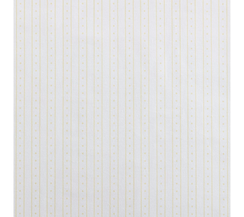 Martha Stewart Dottie Stripe White/Gold CottonFull Sheet Set — View 8