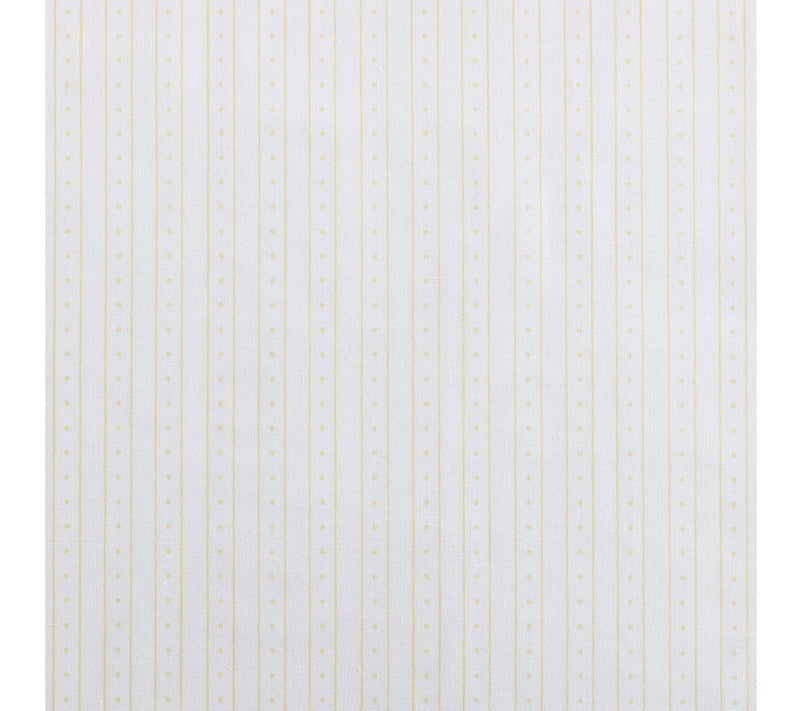 Martha Stewart Dottie Stripe White/Gold CottonKing Sheet Set — View 8