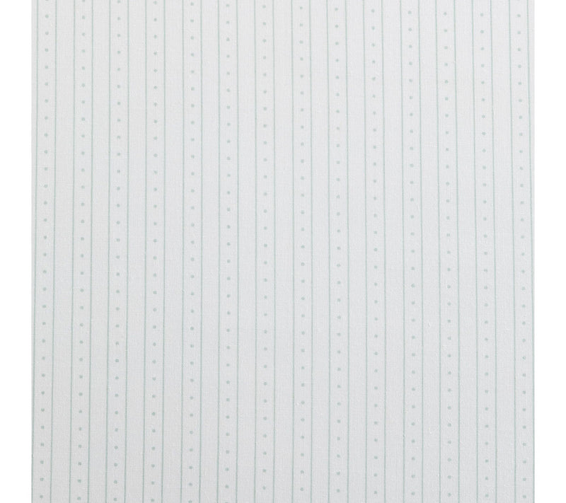 Martha Stewart Dottie Stripe White/Green CottonFull Sheet Set — View 8