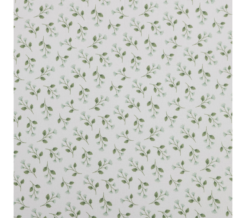 Martha Stewart Kennedy Floral White/Green Cotton Twin Sheet Se — View 8