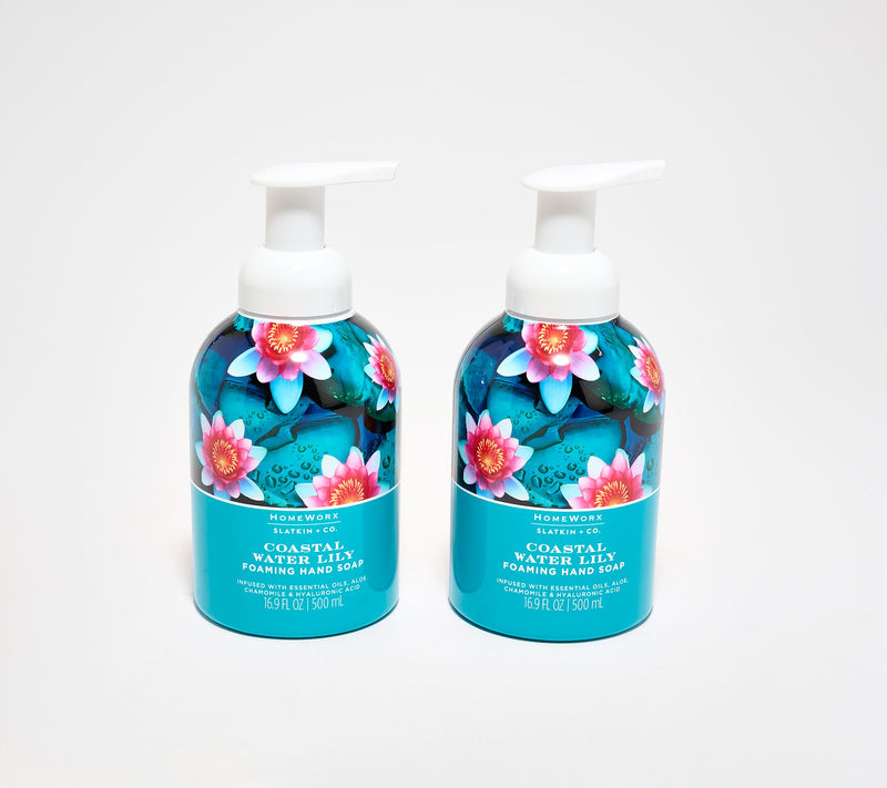 "As Is" HomeWorx by Slatkin + Co. S/2 16oz Water Lily Hand Soaps — Main view