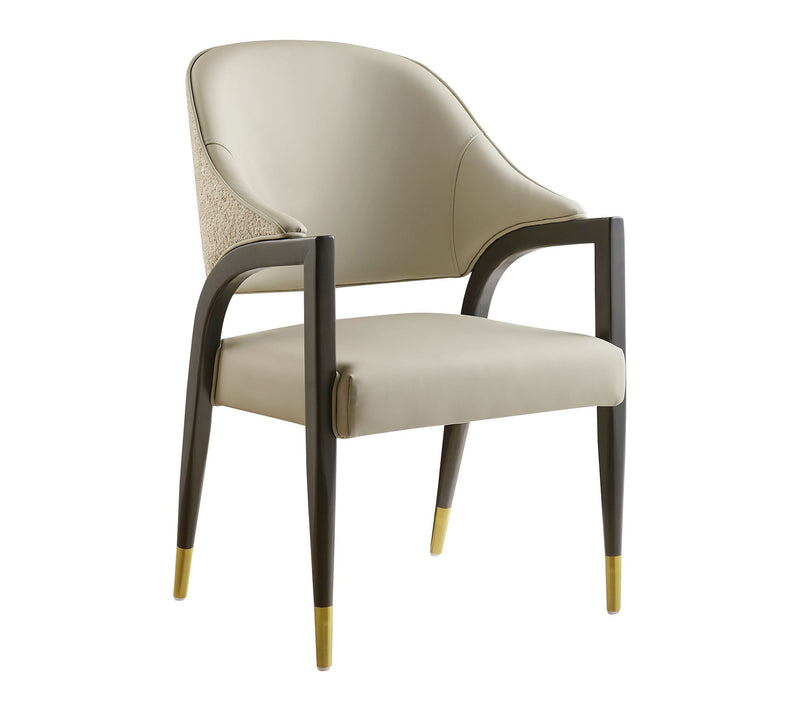 Manhattan Comfort Collette Wood Upholstered Armchair — View 14