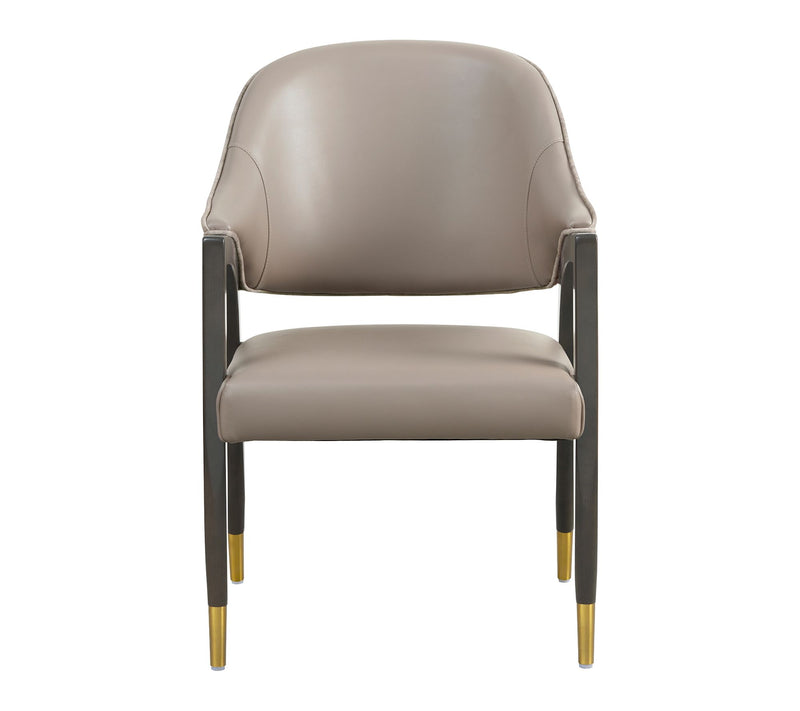 Manhattan Comfort Collette Wood Upholstered Armchair — View 6