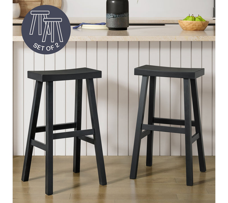 Alaterre Furniture Set of 2 Hayes 31" Counter Height Bar Stool — View 2