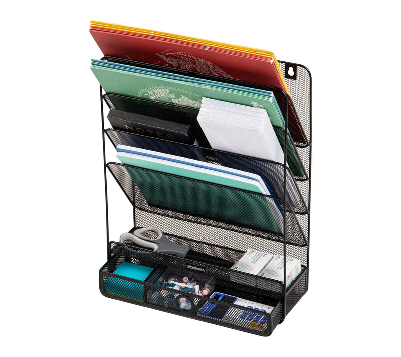 Mind Reader 4-Tier Vertical File Storage, Desktop Organizer — View 5