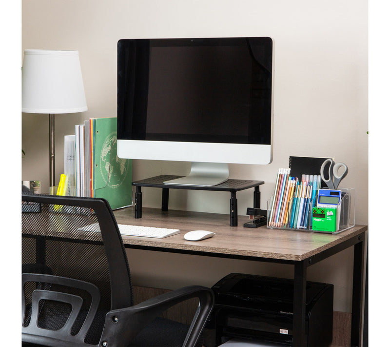 Mind Reader 7-compartment Desktop Organizer, Clear — View 5