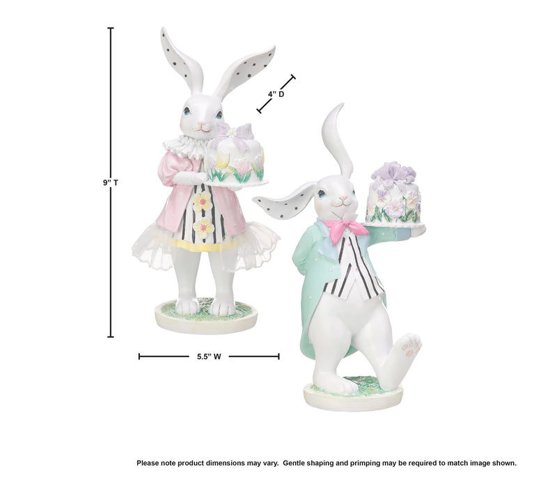 9 Resin Bunny With Mini Cake Set of 2By Valerie — View 5