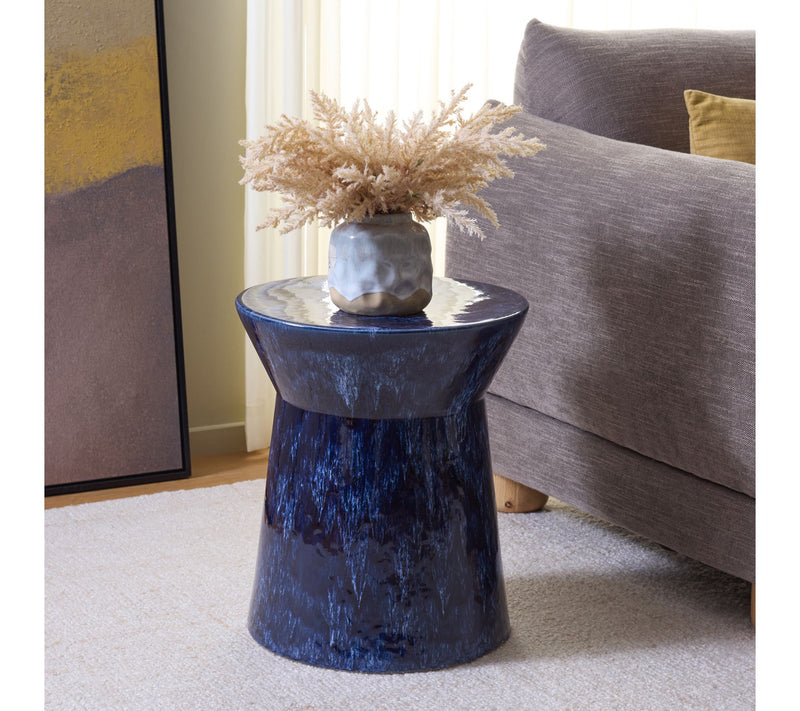 Lessa, 17.5 Inch, Ceramic Garden Stool by Valerie — View 2