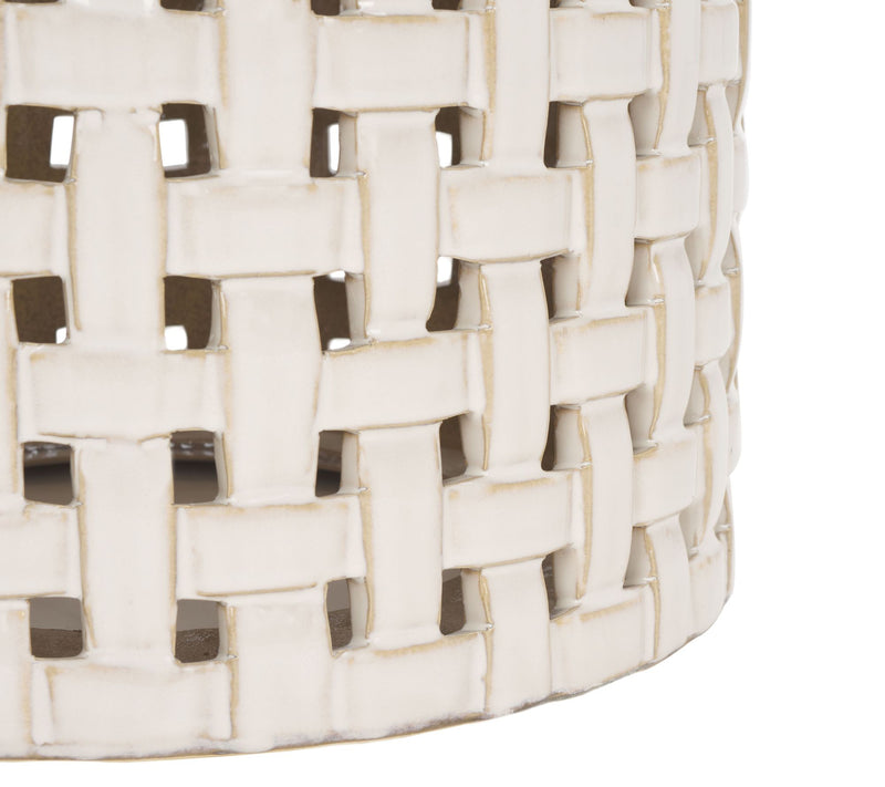 Sayre, 17.5 Inch, Ceramic Garden Stool by Valerie — View 4