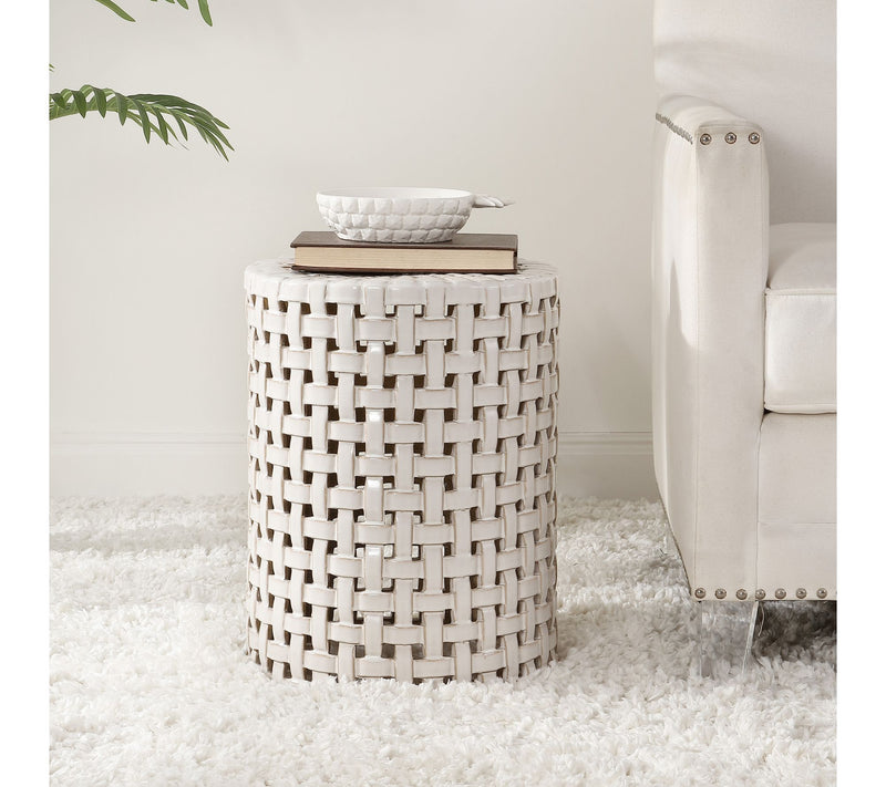 Sayre, 17.5 Inch, Ceramic Garden Stool by Valerie — View 2