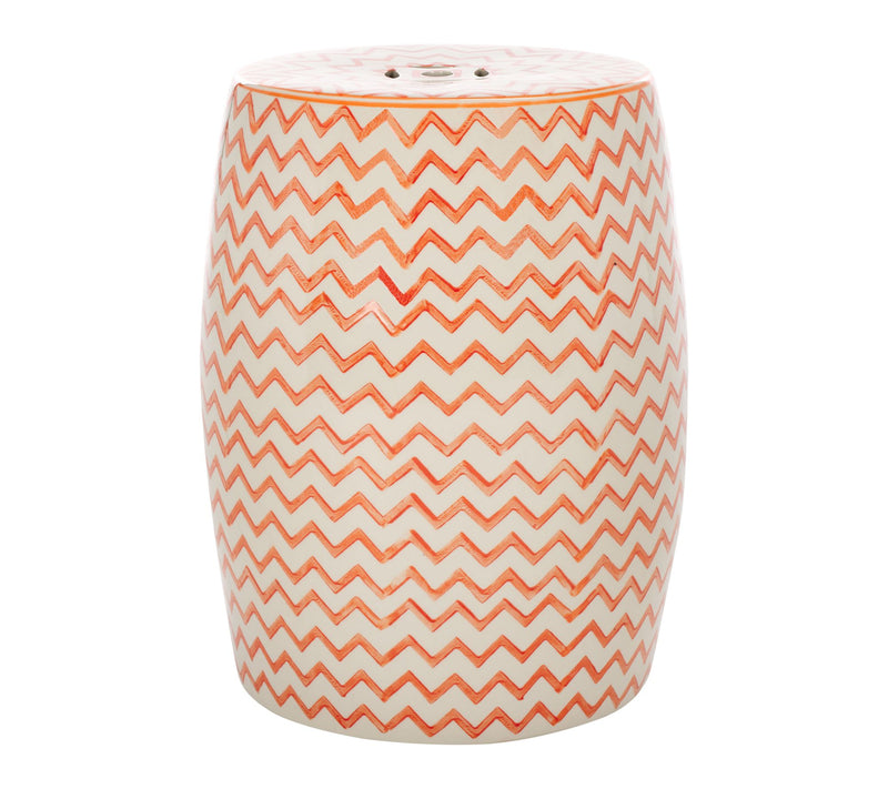 Salana, 18.25 Inch, Ceramic Garden Stool by Valerie — View 9