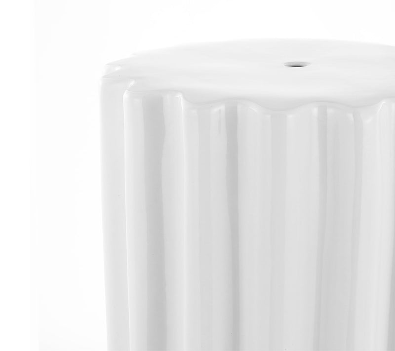 Tulett, 18 Inch, Ceramic Garden Stool by Valerie — View 4