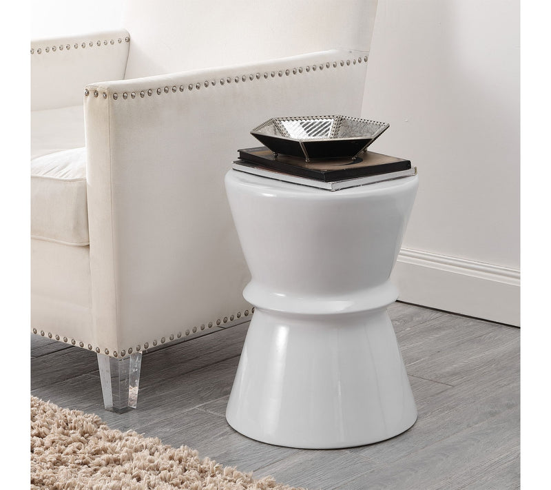 Savello, 18 Inch, Ceramic Garden Stool by Valerie — View 2