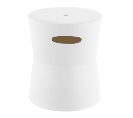 Dijera, 16 Inch, Ceramic Garden Stool by Valerie