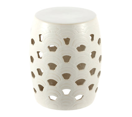 Amaissa, 15 Inch, Ceramic Garden Stool by Valerie