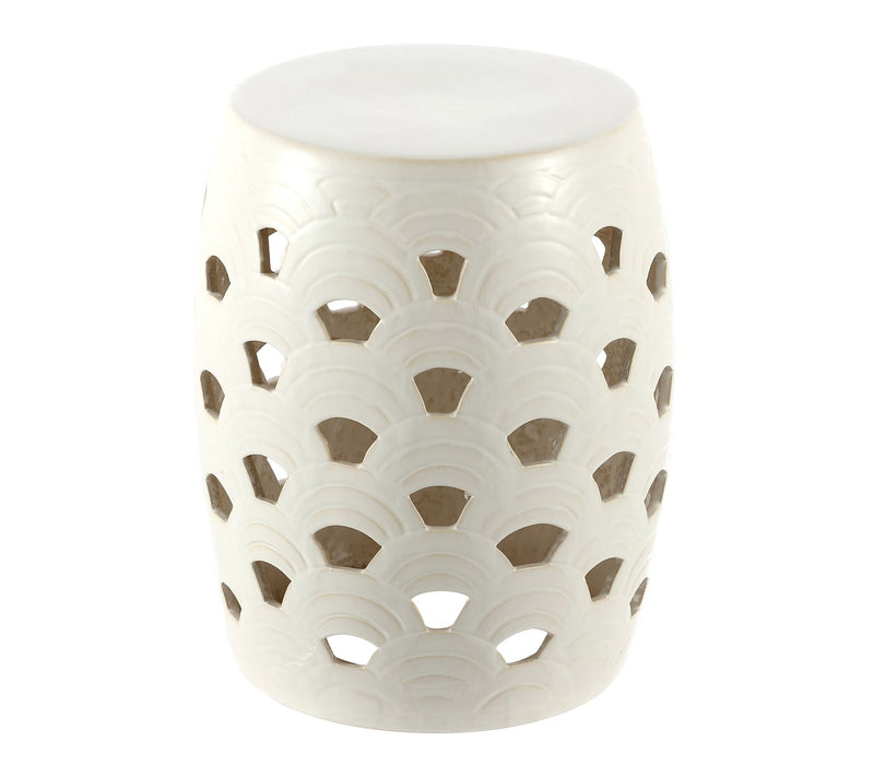 Amaissa, 15 Inch, Ceramic Garden Stool by Valerie — Main view