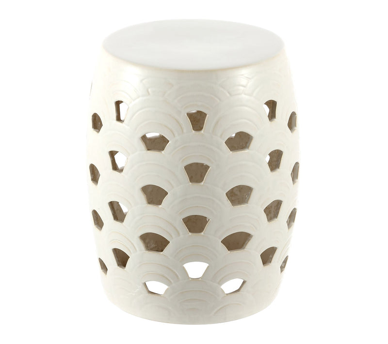 Amaissa, 15 Inch, Ceramic Garden Stool by Valerie — View 8