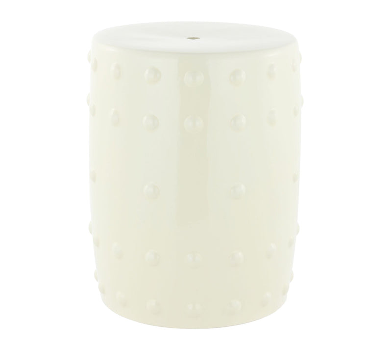 Pashet, 17.75 Inch, Ceramic Garden Stool by Valerie — Main view