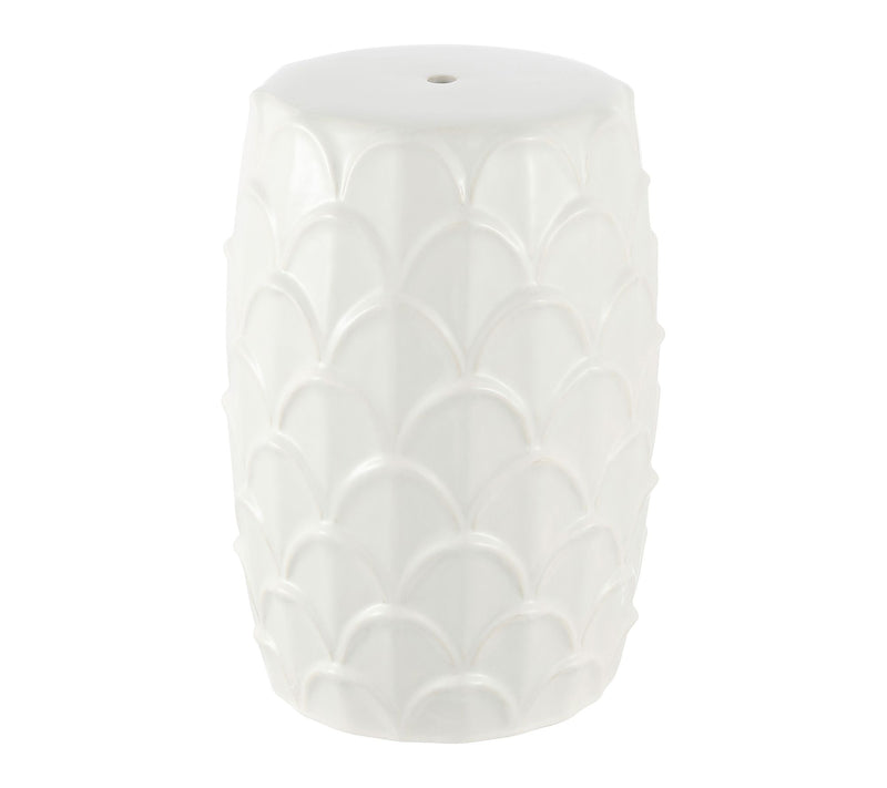 Seina, 17 Inch,  Ceramic Garden Stool by Valerie — View 7