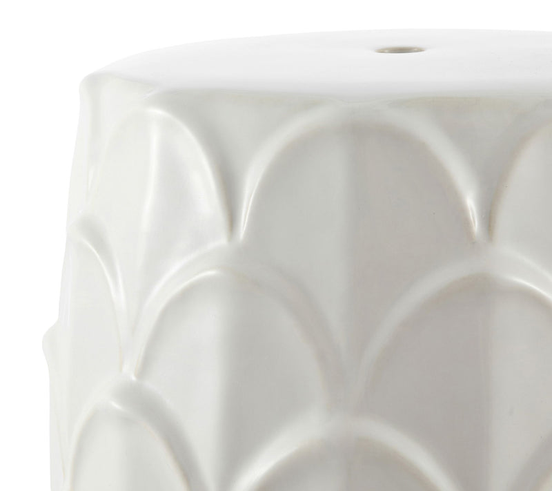 Seina, 17 Inch,  Ceramic Garden Stool by Valerie — View 3