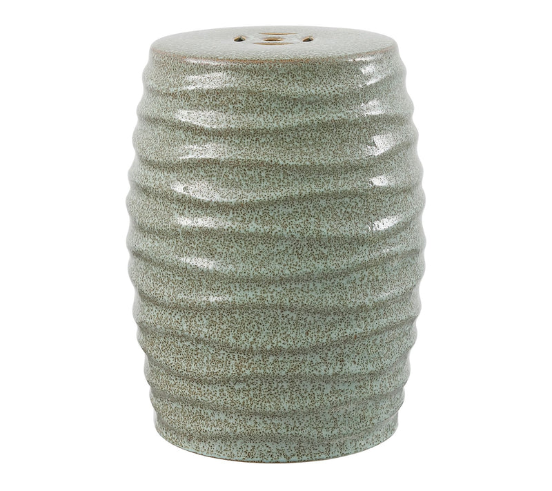 Kita, 19 Inch, Ceramic Garden Stool by Valerie — Main view
