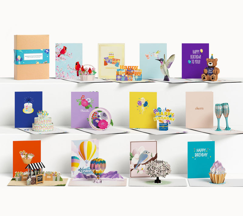 Lovepop 12 Pop- Up Cards Variety All Occasions In Box Assortment — Main view