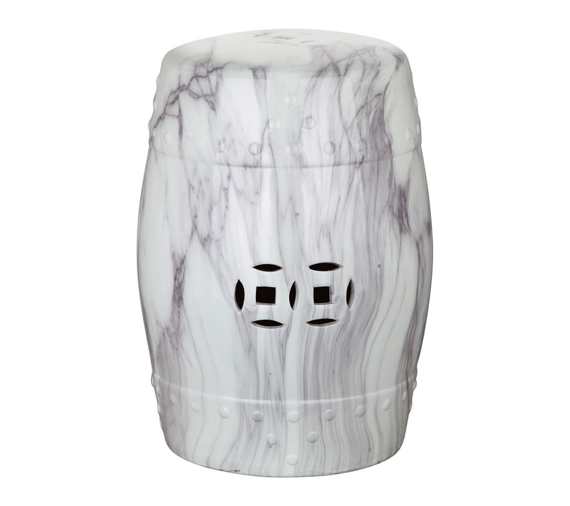 Jade Swirl Garden Stool  by Valerie — Main view