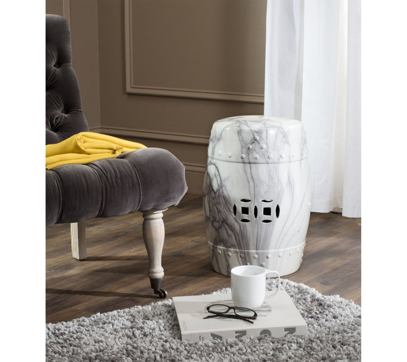 Jade Swirl Garden Stool  by Valerie — View 2