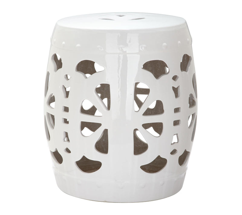 Stencil Blossom Garden Stool by Valerie — Main view