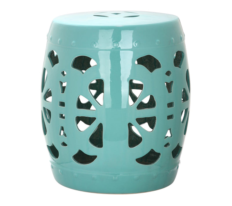 Stencil Blossom Garden Stool by Valerie — View 7