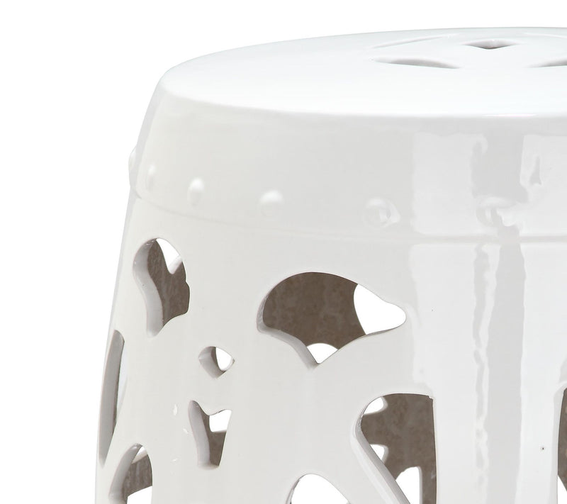 Stencil Blossom Garden Stool by Valerie — View 3