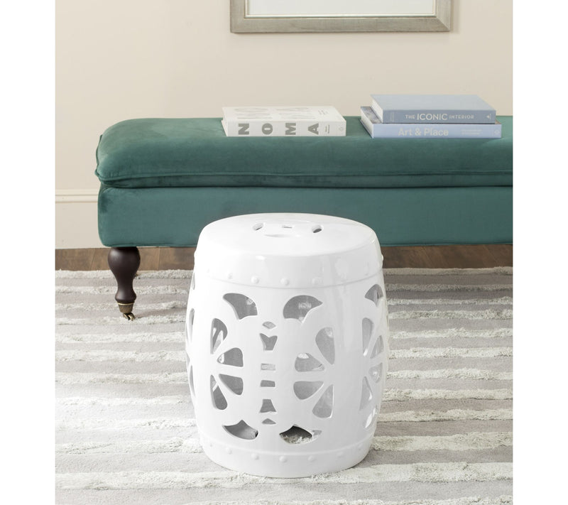 Stencil Blossom Garden Stool by Valerie — View 2