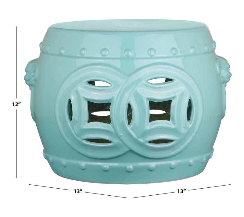 Mei Double Coin Garden Stool by Valerie — View 3