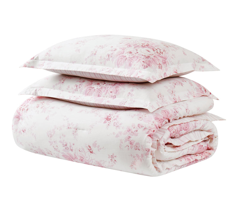 Shabby Chic Garden Floral Queen Comforter Set — View 2