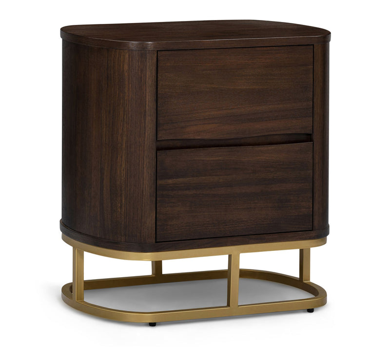Teamson Home Seneca 2-Drawer Nightstand with Metal Base — View 9
