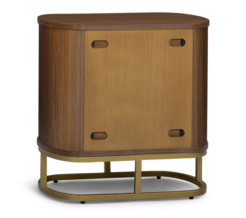 Teamson Home Seneca 2-Drawer Nightstand with Metal Base — View 5