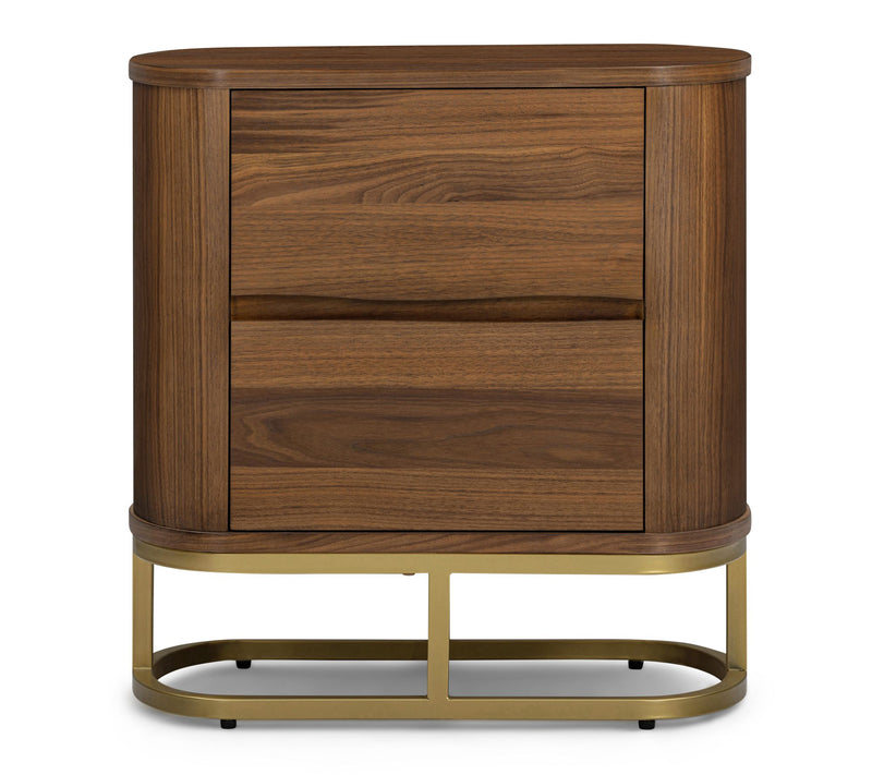 Teamson Home Seneca 2-Drawer Nightstand with Metal Base — View 2