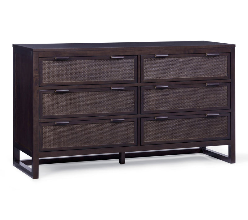 Teamson Home Hatteras 6 Drawer Dresser with Rattan Inset Panel — View 13
