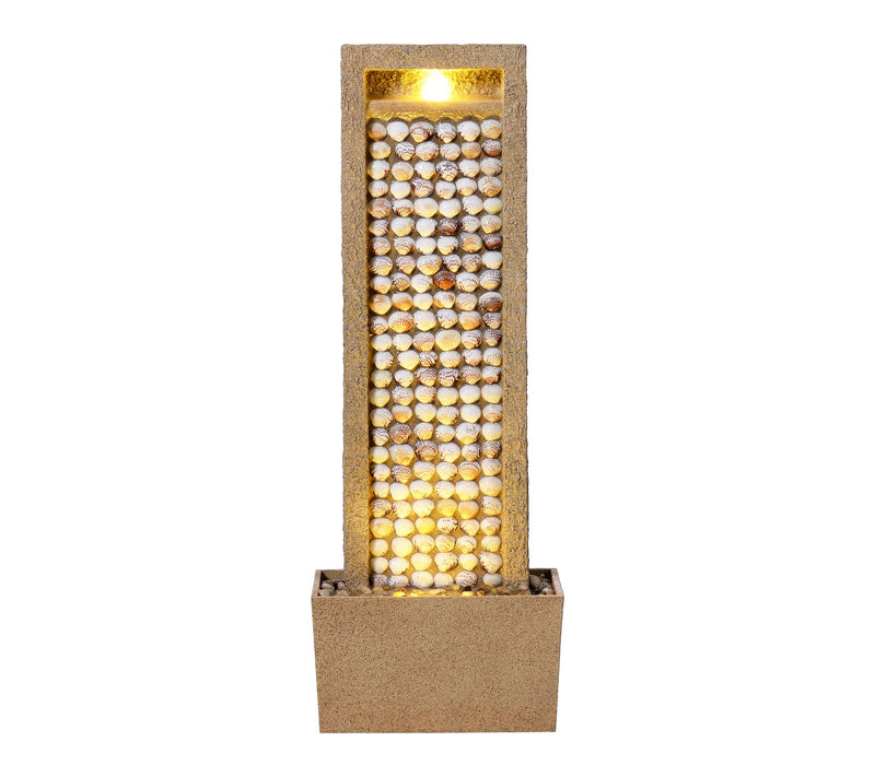Teamson Home Coastal Seashells Brown Outdoor Water Fountain — Main view