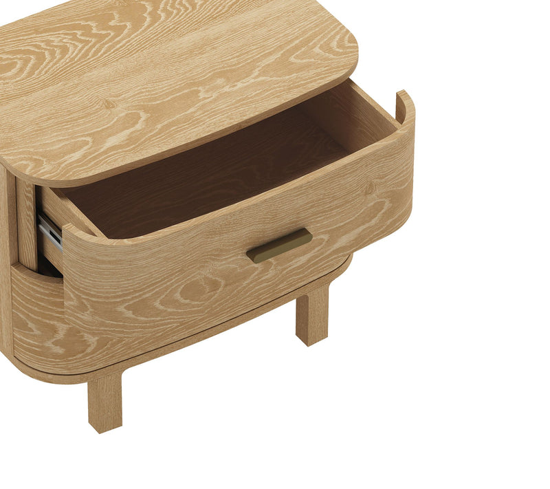 Manhattan Comfort Solara 30" Solid Wood Nightstand (2-Drawer) — View 5
