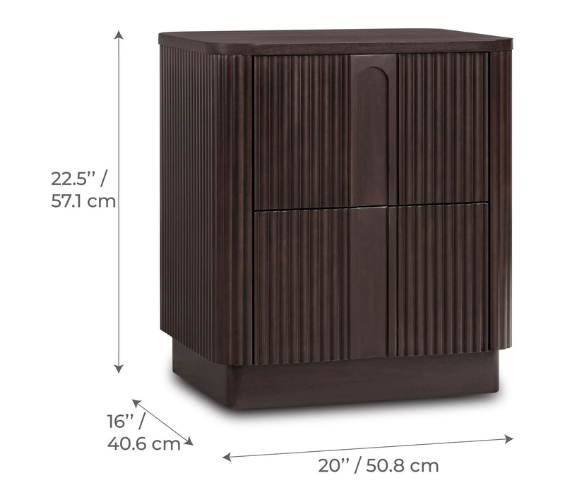 Teamson Home Potomac Nightstand with 2 Push toOpen Drawers — View 5