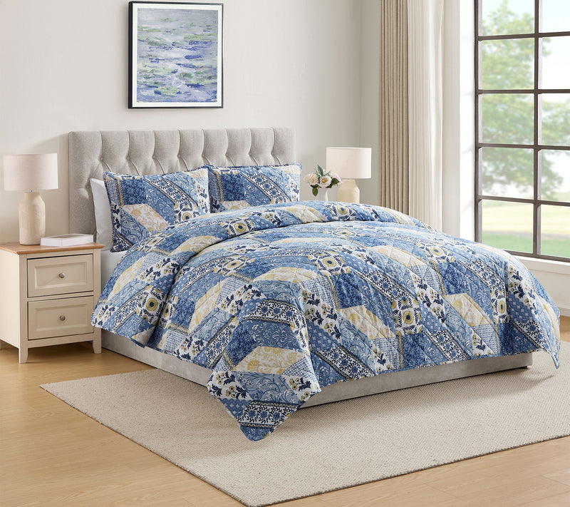 VCNY Home Joel 3-Piece Patchwork Quilt Set, Full/Queen — Main view