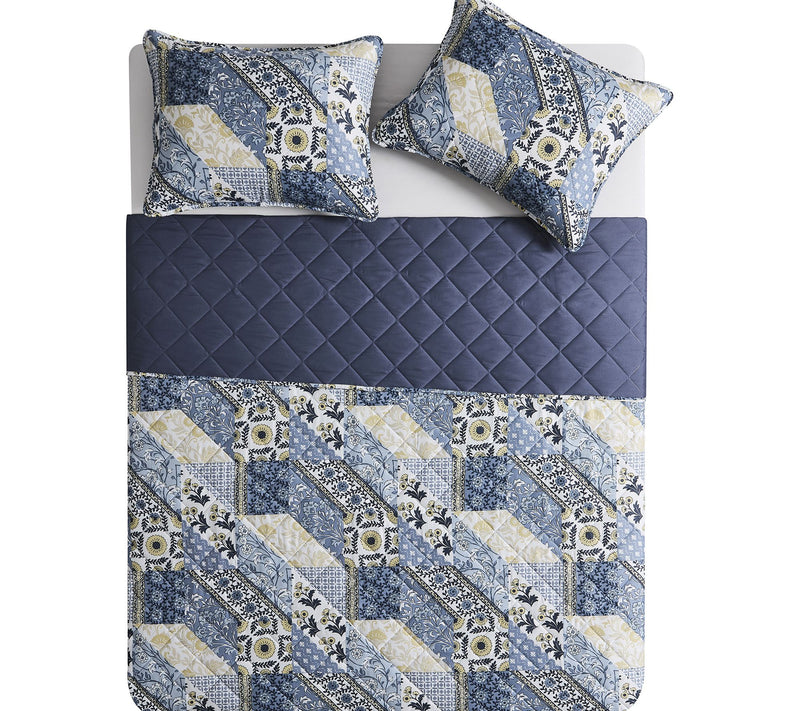 VCNY Home Joel 3-Piece Patchwork Quilt Set, Full/Queen — View 3