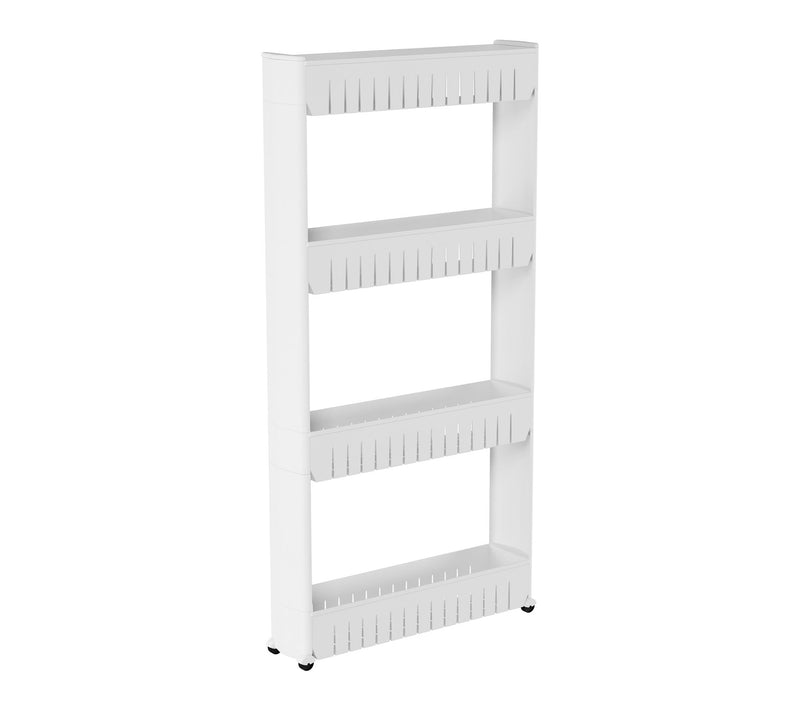 Lavish Home 4-Tier Rolling Cart Narrow-Space Slide-Out Storage — Main view