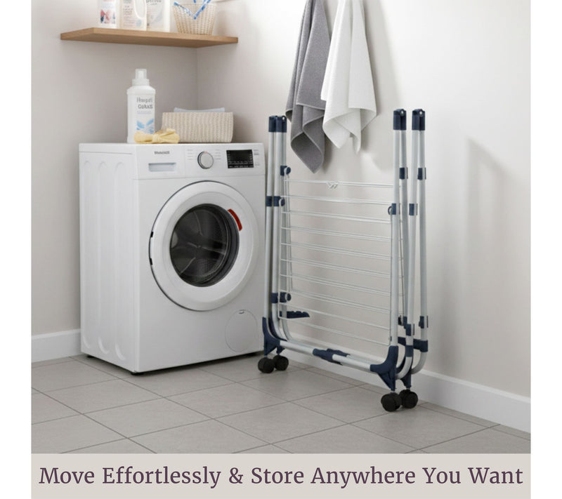 Lavish Home Clothes Drying Rack 3-Tiered Laundry Station — View 3