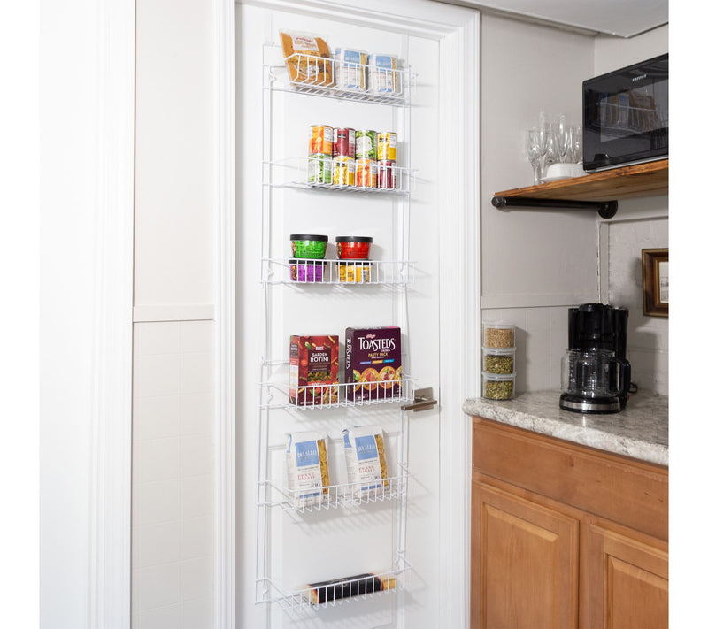 Lavish Home Over the Door Organizer 6-Tier Adjustable Shelves — View 8