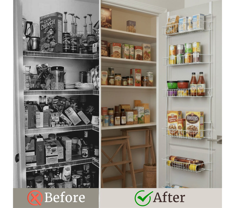 Lavish Home Over the Door Organizer 6-Tier Adjustable Shelves — View 5